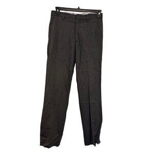 Banana Republic Mens Black Pinstripe Dress Pants Size 30x32 Polyester Blend